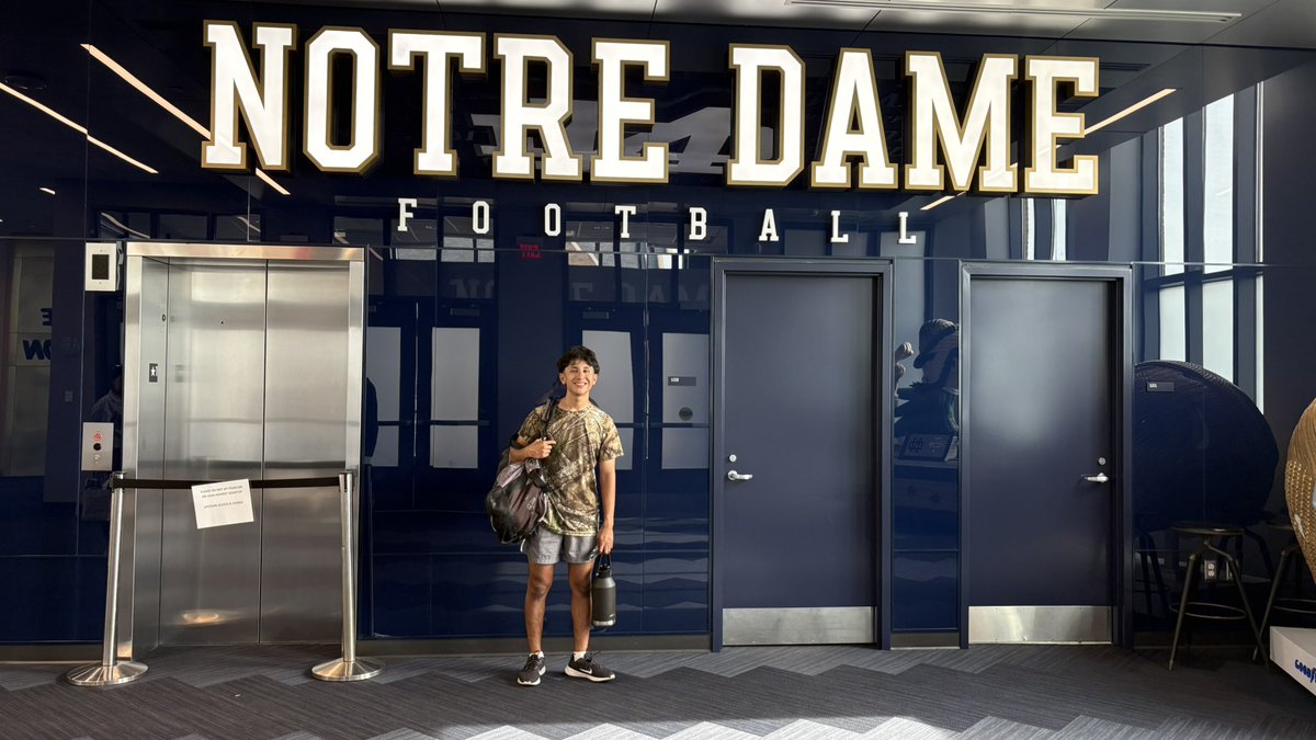 kickerMramirez's tweet photo. Had a fun time kicking and learning self discipline at the Notre Dame Mega Camp. Glad to connect with coaches, @CoachTorg13 @CoachBWhite7 @CoachFam @CoachCadron @NolanOwenLS https://t.co/k14LZ9E5L0