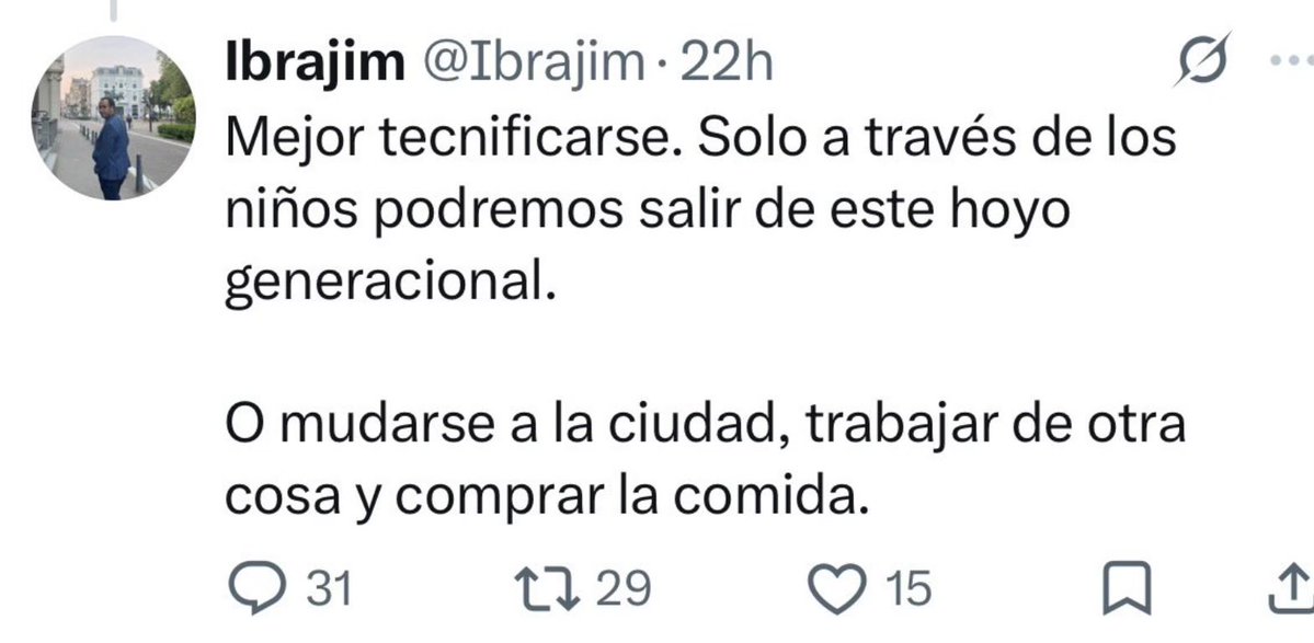wearedust12's tweet photo. @chelefaro @Kmikaze0102 @Ibrajim Decirle a los campesinos que se vayan a la ciudad si “no saben cultivar” solo demuestra que los Bukele ya se desconectaron de la realidad salvadoreña. https://t.co/sI5hzDkuKk