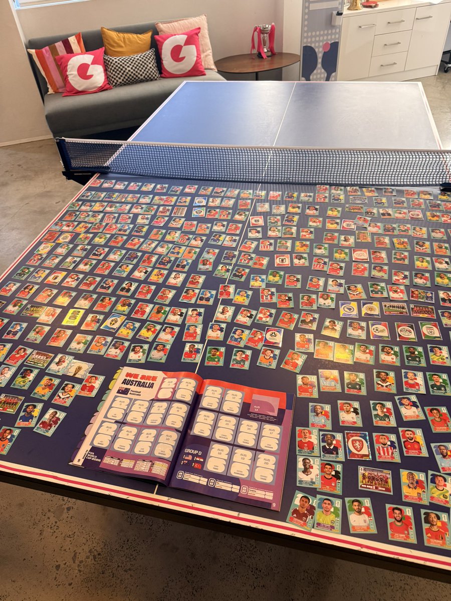 _condo's tweet photo. Panini started as a simple sticker album but become a World Cup ritual, bringing generations together through collecting, trading and finishing the set. In a digital world it’s still physical, social and strangely addictive. Which Gemba office finishes their album first? https://t.co/owafGS80N8