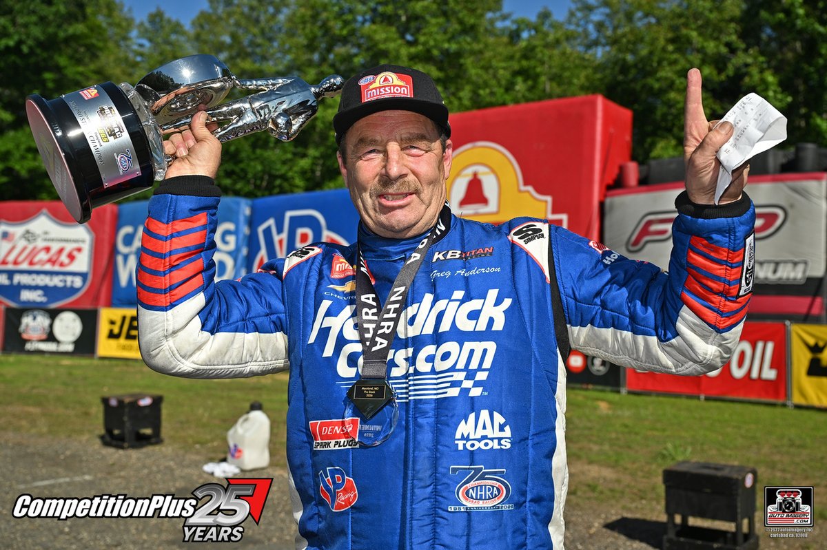 competitionplus's tweet photo. Your winners of the inaugural #NHRA #PotomacNationals  - @ProckRocket_TF  - @ShawnLangdon333 - @greganderson_ps - @AngieSmith77 
#DragRacingNews #PEAKSquad https://t.co/6uevZVvSLh