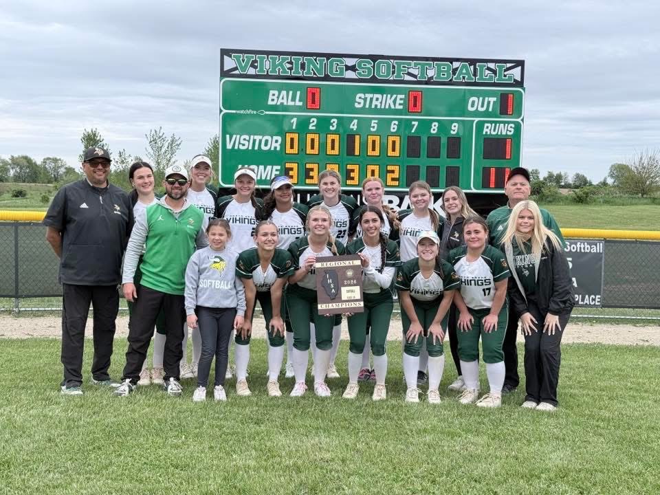 LEichholz78383's tweet photo. Our 2026 season is over. Freshman year my stat line looked sharp. Avg .418, OBP .484, OPS 1.330, SLG .845. 46 Hits: 17 1B, 19 2B, 2 3B, 8 HR. 41 RBI and 41 R! Lost to a talented team, Stillman Valley, but you know it will always be a great game! 💚🖤🤍 @NBVikesSoftball https://t.co/87iRV2GxaV