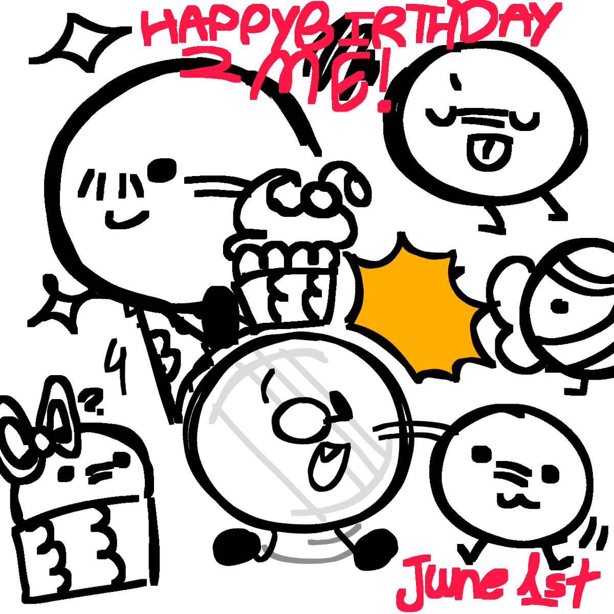 Dailynickelx3's tweet photo. Day 78 ;

It's my birthday today!! Hooray!!
#bfdi dunno if I should tag this honestly https://t.co/OTtAokWoks