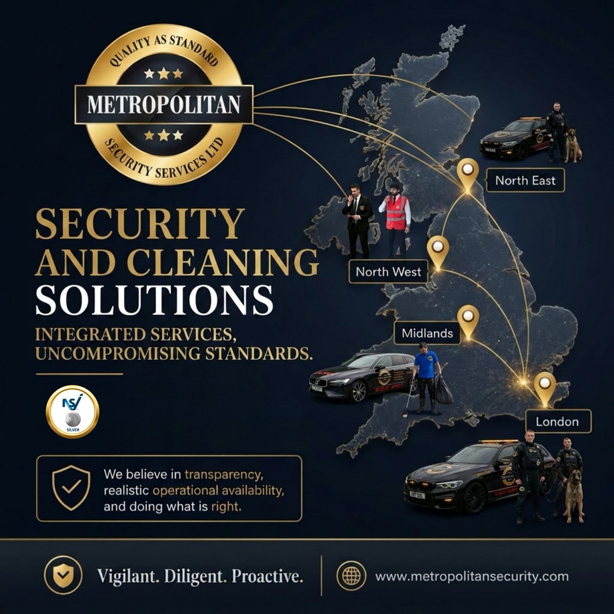 MetropolitanSS2's tweet photo. SECURITY &amp; CLEANING SOLUTIONS — YOUR ONE-STOP SERVICE PROVIDER

Businesses need more than a supplier — they need a reliable partner.

Metropolitan Security Services LTD delivers professional nationwide Security &amp; Cleaning Solutions across retail, corporate, logistics, &amp; events. https://t.co/5173BeHzcD