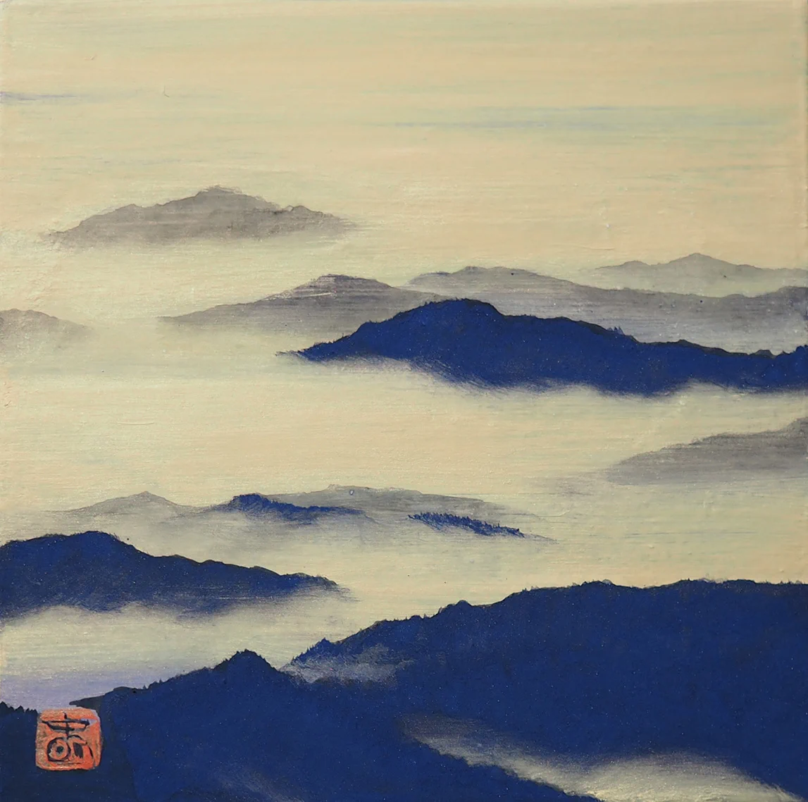 ※Roco　掛軸 日本画 松生春山人「春の嵐峡」共箱 元日府展理事 青龍会 松生春山人 日本画家/絵師(掛軸/屏風) (@shunsanjin) / X