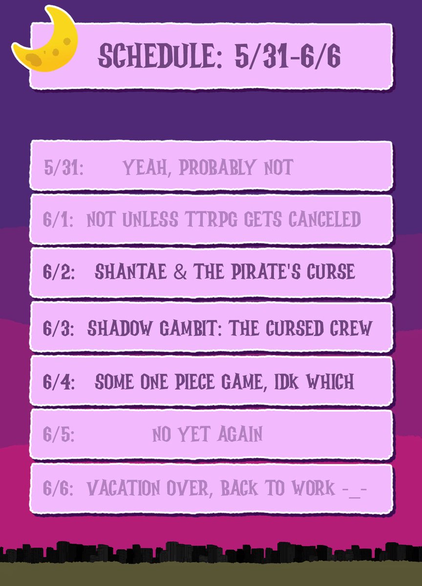 VeryDrawnOut's tweet photo. Streamin schedule for this week! (Forgot to put it in the pic, but each day would be 8pm est at https://t.co/wBtNbUJptk)

Gonna be very pirate-y https://t.co/ACp1KK5IJR