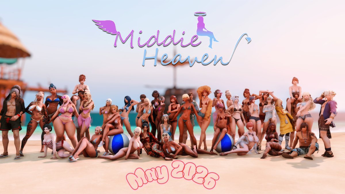 The_Middie's tweet photo. Middie Heaven Beach Gpose. All pose from @DaysTooStrange collection https://t.co/kFnJ0qy37T