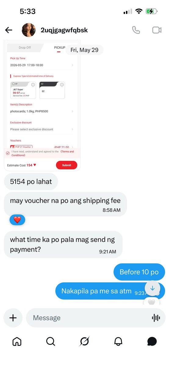 SScarllette's tweet photo. AWARENESS POST ‼️‼️‼️

@eya_gfnimaloi now she changed her username and di ko na po ma contact

She/he scammed me amounting of 8500 plus sf na 154 kapal ng mukha diba sagaran kung mang scam.

Below are the details pati yung namine ko na worth 8500. https://t.co/EjzLvoTXKi