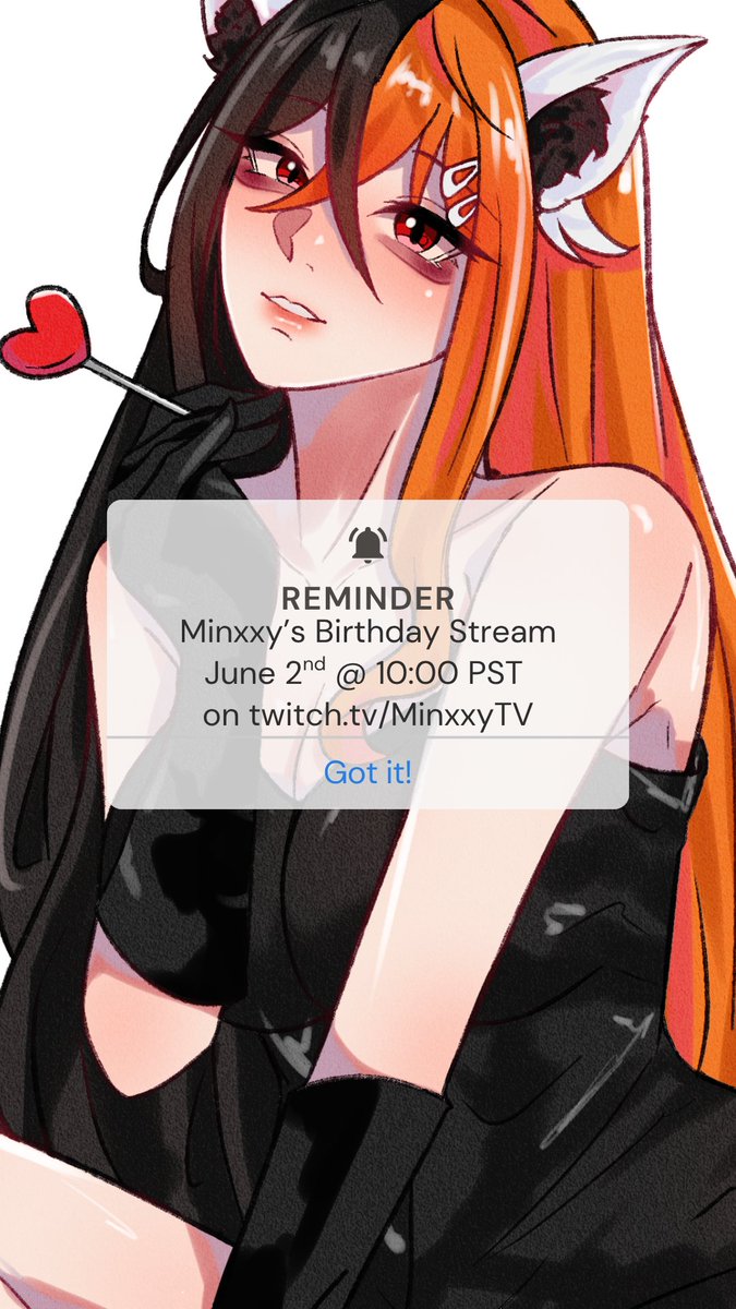 sadgirlminx's tweet photo. Another year another birthday stream going into the 3rd of June at midnight to celebrate with you guys🤍 

I'll be playing party games with special guests, I'd love to see you there and celebrate with you! https://t.co/whg3KPD1RL