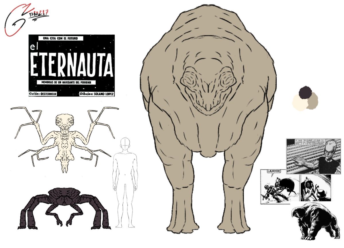 Amonnite65's tweet photo. Esta seria mi versión de algunos de los aliens del comic #ElEternauta
De Héctor Germán #Oesterheld
Espero les gusten https://t.co/jrqldiT5TF