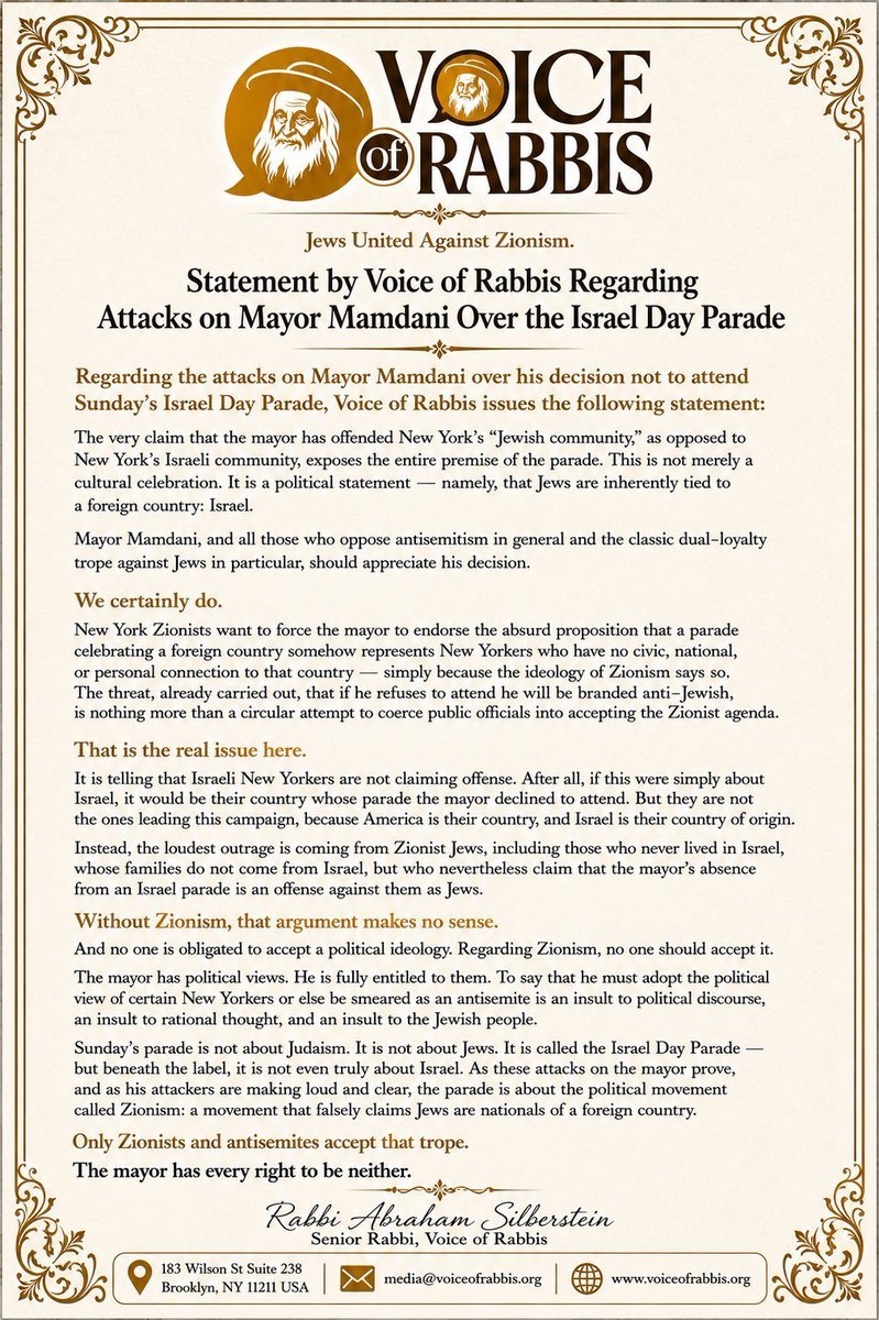 Voice of Rabbis tweet media