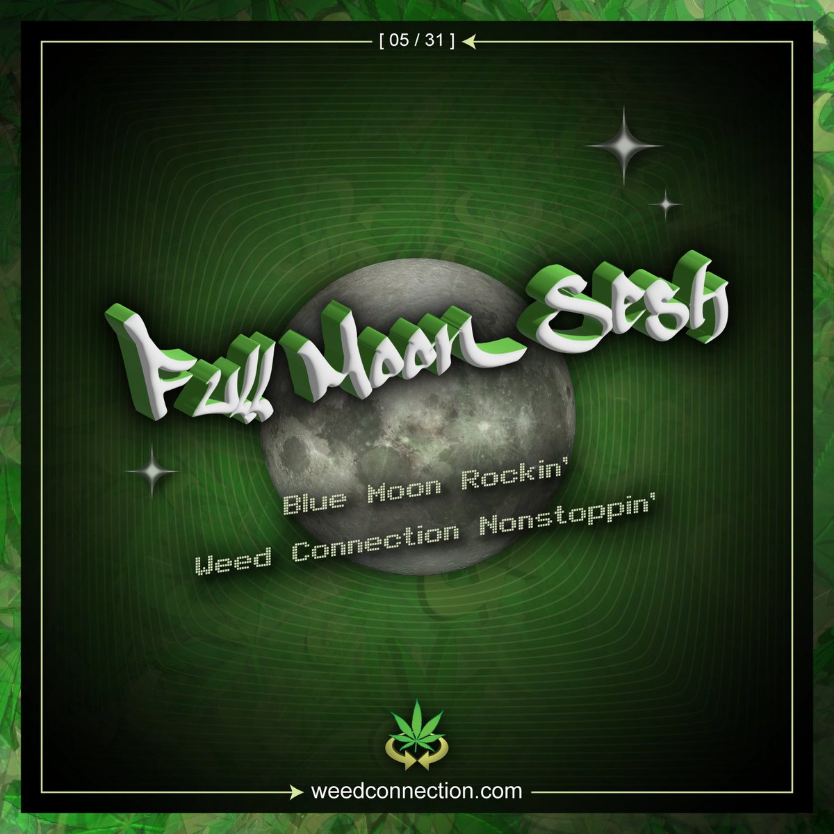 WeedConnect's tweet photo. Blue #Moon Rockin' :: #WeedConnection Nonstoppin' #FullMoon #Sesh @_WeedConnection .com/full-moon_may2026 🌴🔷️🌕🎶 https://t.co/VlHmYB3Yyh