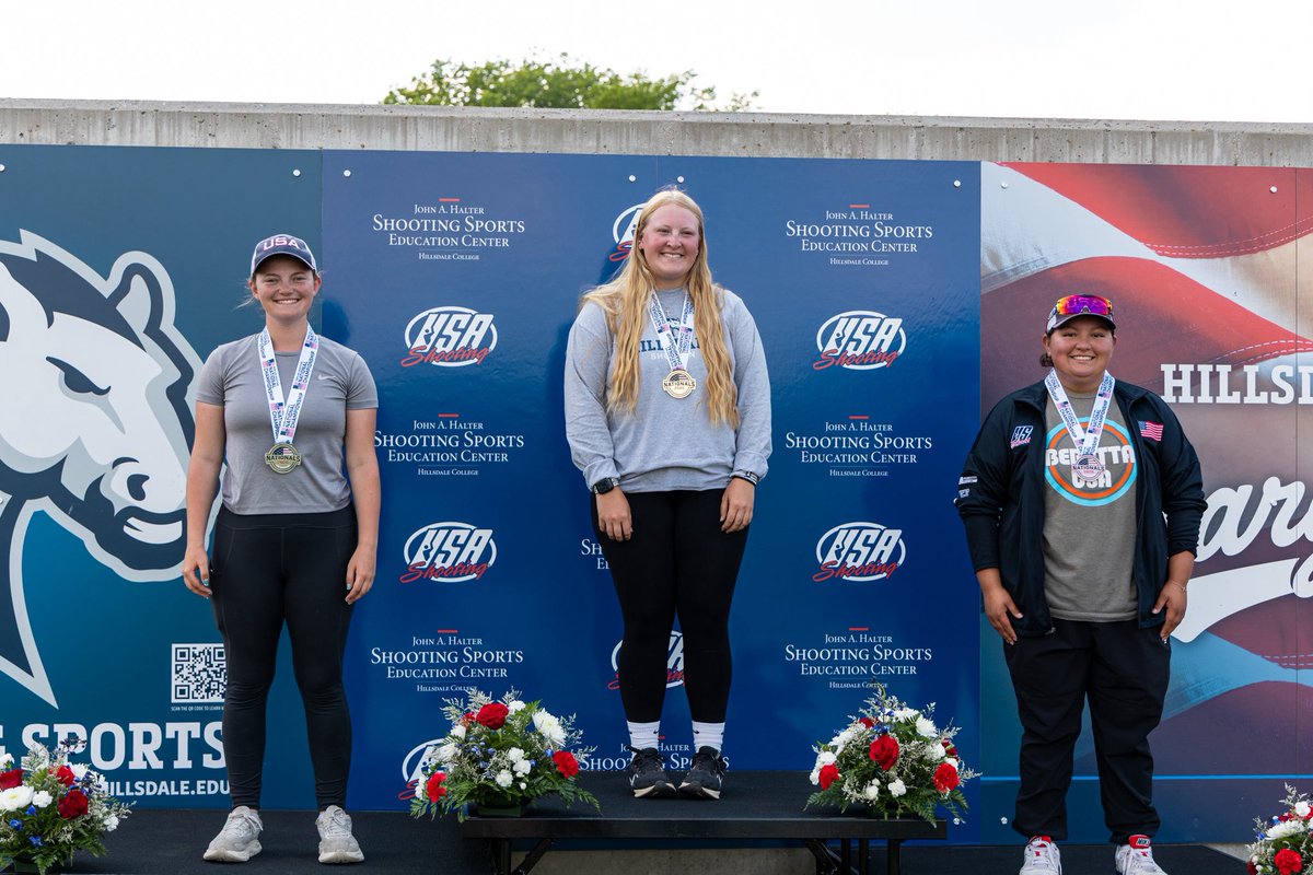USAShooting's tweet photo. ❕Trap Junior Women 2026 National Champions❕

🥇Taylor Dale
🥈Carmen Cunningham
🥉Micaela Velasquez

#podium #shotgun #nationals #trapshooting https://t.co/sPqP9QHnVS