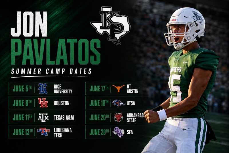 Jon_Pavlatos's tweet photo. Summer camps schedule!
I’ll be ready to compete and show out at all the camps i’ll be attending.
@KPark_Football @scottelliott67 @MyHomeJourney @Scott_AbellFB @CoachChadJ @Coach_DrP @denarius11 @Th3ShawnLewis @Lukemward03 @JustinApod @CoachNickGrimes @CoachAltman @CoachShawnBell https://t.co/qQHFsYL6m1