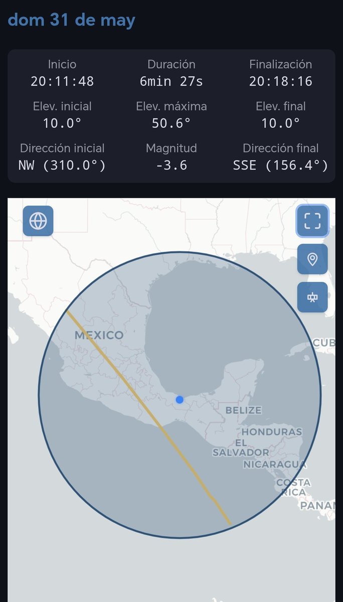 SAM_Minatitlan's tweet photo. El día de hoy tenemos el paso de la ISS de Noroeste a Sursureste al rededor de las 20:11 hrs

#NdE2026 #NdEMinatitlanVer #MbE2026 #minabajolasestrellas #minatitlan #coatzacoalcos #cosoleacaque #veracruz #astrominatitlan #astromina #sociedadastronomicademinatitlan #SAMin https://t.co/zdVaW0yARF