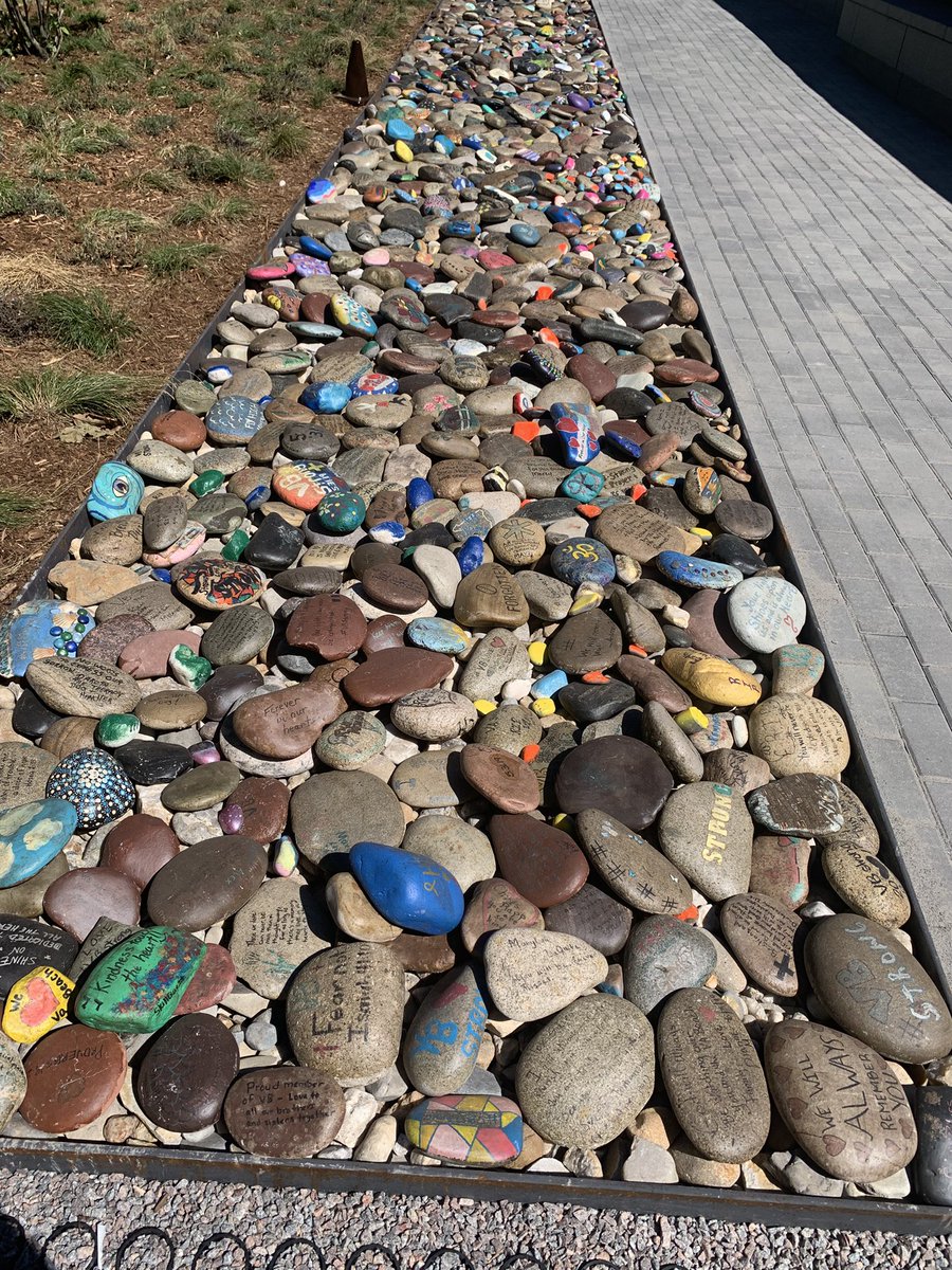 AndyFoxWAVYTV's tweet photo. AMAZING MEMORIAL SERVICE
THE SEVENTH-ANNUAL 5-31 REMEMBRANCE CEREMONY
was perfect in every way.  You MUST take time and visit this masterpiece: names of those 12 lost, reflecting pool winding through the trees, memorial stones with messages. Watch WAVY TV AT 6   @WAVY_News https://t.co/MN7MJk0pQi