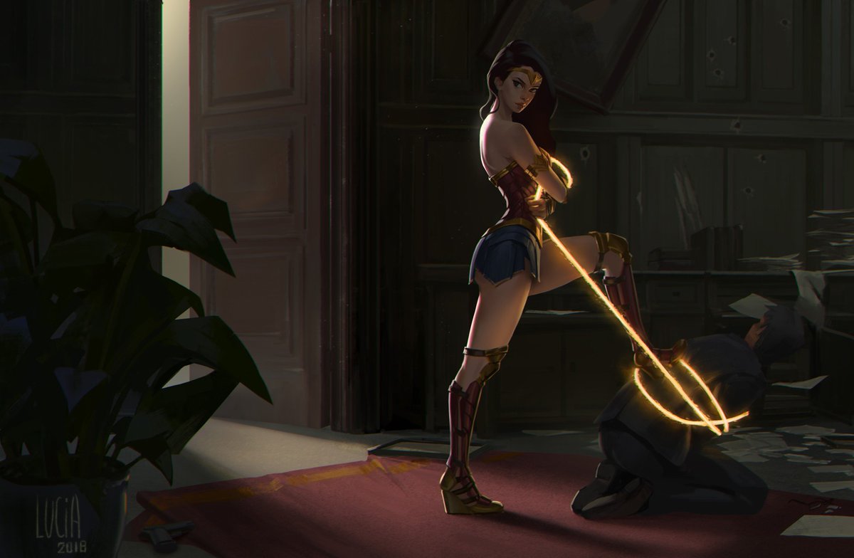 blazingwyrd's tweet photo. Wonder Woman by @lulucia0512 

instagram/luciahsiang https://t.co/D6z8DmbTOE