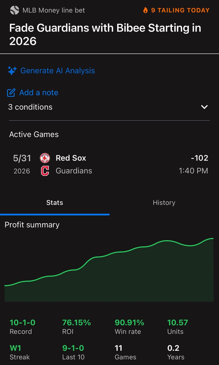 Chris_T_W's tweet photo. Shoutout to @trendscenterapp for a sweat free ML winner! 🤑

This trend for the Red Sox was too good to pass up. Trust the numbers! 🔥

Sign up here 👉 https://t.co/EgtpkVXqvt… 
Use Code: TFTM for 15% OFF 📈

#GamblingTwitter https://t.co/ZDQj6LuBz9