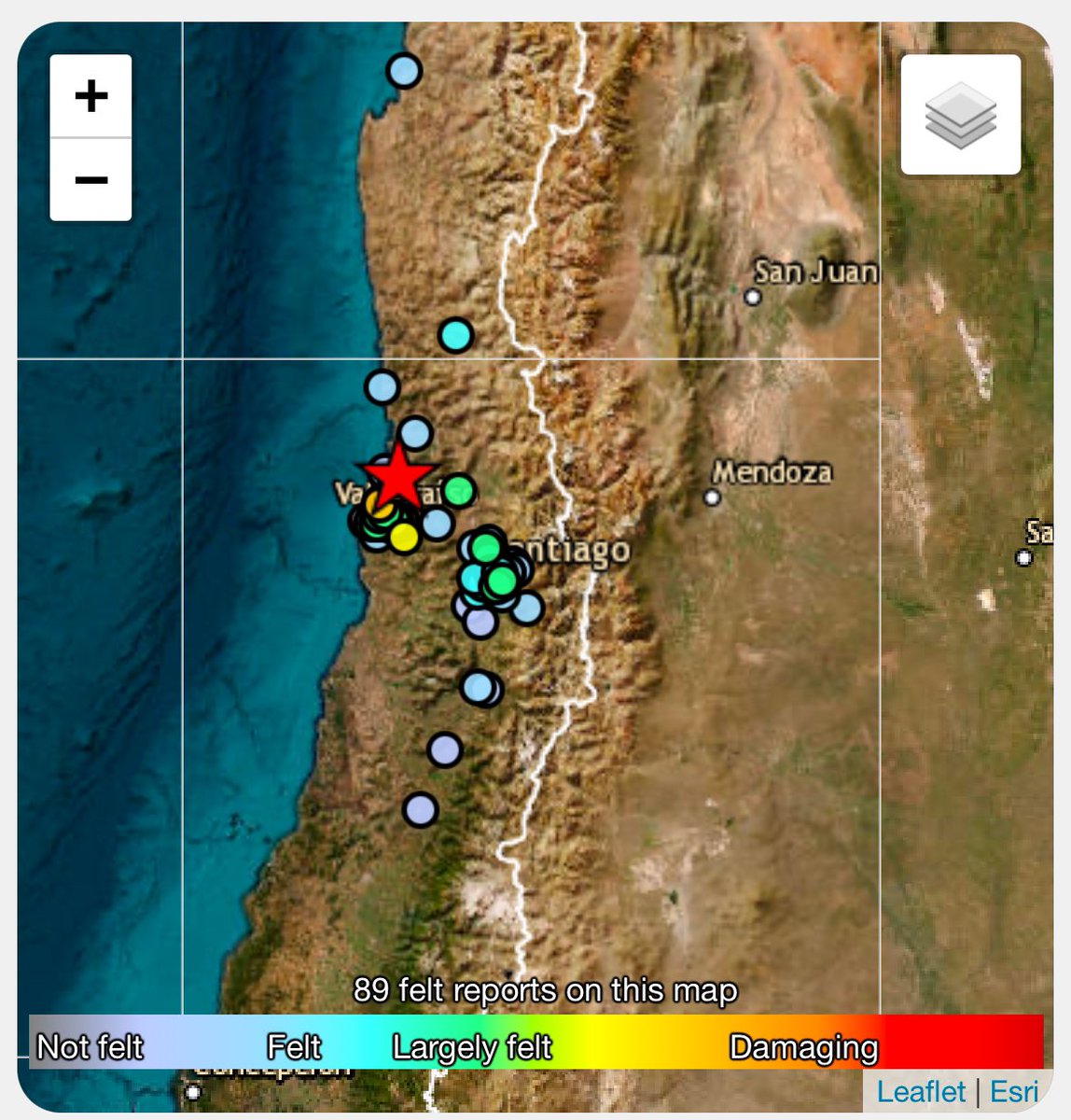 TuiteroSismico's tweet photo. Preliminar Sismo fue 5.9 en la Región de Valparaíso, zona central de Chile 🇨🇱 
#Temblor #Terremoto #earthquake https://t.co/m5wHwNcUQr