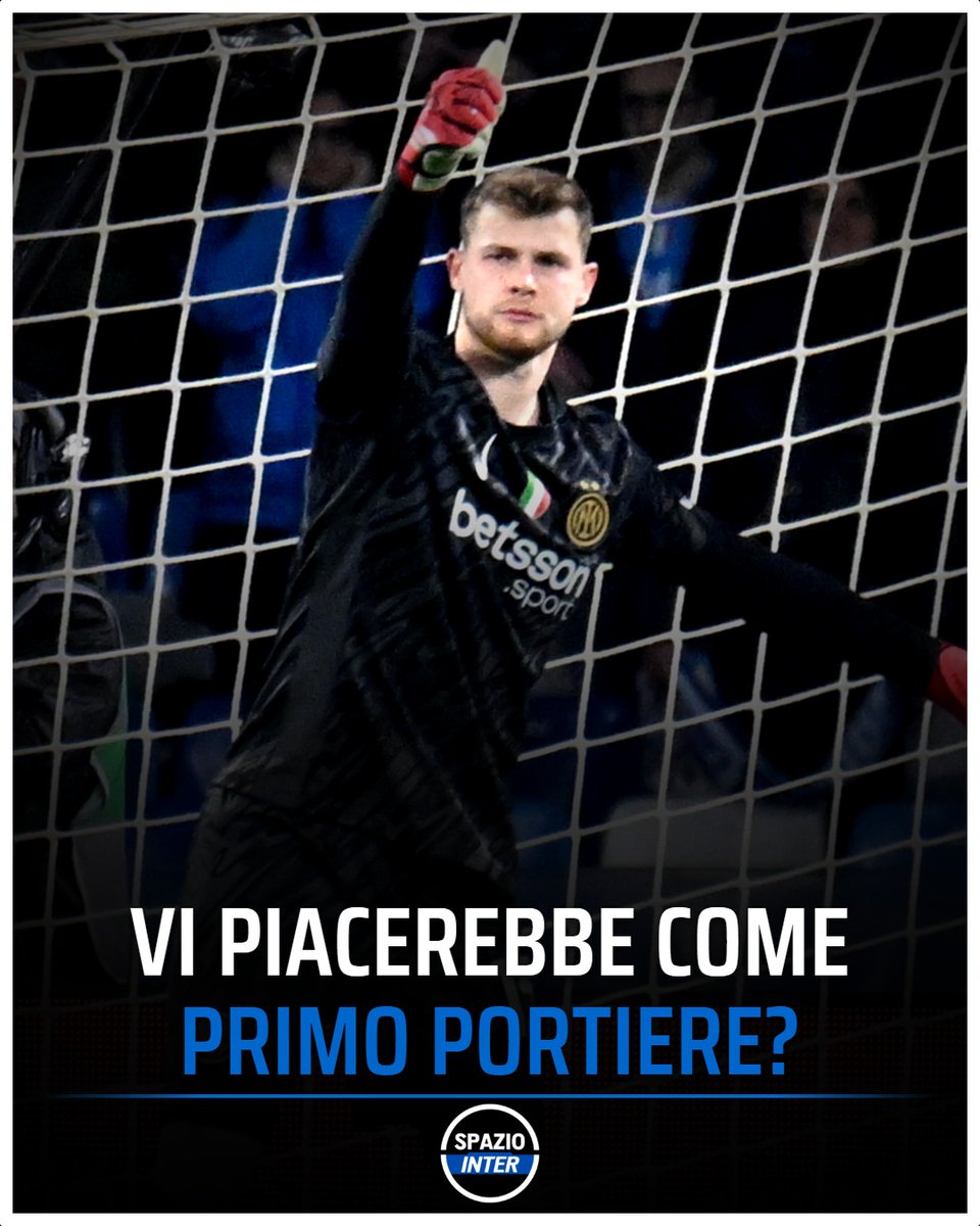 SpazioInter's tweet photo. Martinez titolare e come secondo arriva un italiano 😯

Secondo Fabrizio Romano, il prescelto sembra essere Provedel, che farà l'alternativa a Josep Martinez  🧤

Non è particolarmente calda la pista che porta a Kepa ⚠️

Ti convince Martinez titolare 👇🏼

#Inter #SpazioInter https://t.co/iSxik2IKfT