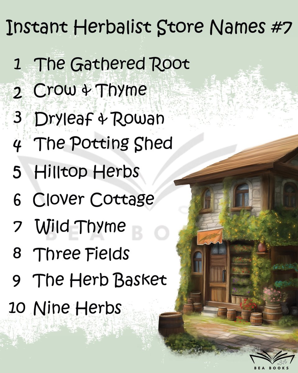 bea_dnd's tweet photo. Searching for the spell component? Hunting for some healing herbs? Then check out... err ummm <rolls a d10> Crow &amp; Thyme!

Phew saved by a d10 and a handy list from #BeaBooks

#DungeonsAndDragons #DnD #DnDHomebrew #BeaGames #TTRPG #PotionShop #DnD2024 #BeaDnD #KiwiRPG https://t.co/xhxJUbz6yA