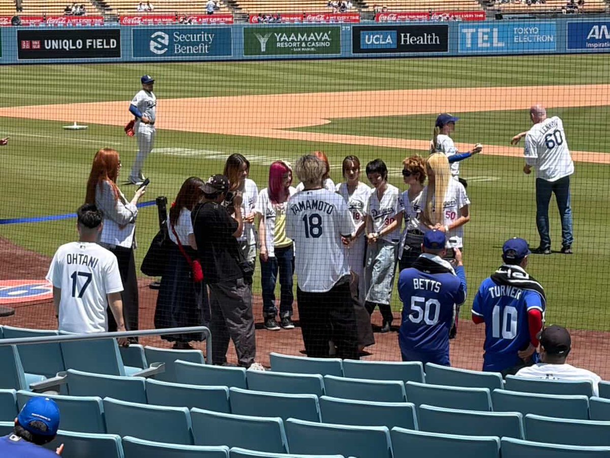 ____Ysk____'s tweet photo. 友達が現地行ってて「幸せのお裾分け」って写真送ってきてくれた🫶🏻

#XG #XG_Dodgers https://t.co/UbeOZroAxi