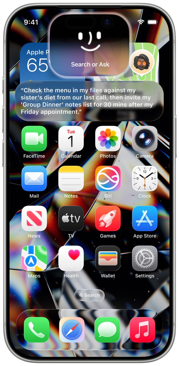RDBTheTechGuy's tweet photo. 🎙️ iOS 27 Siri Concept

Siri will now move into the Dynamic Island, creating a more seamless and consistent software experience, here's what it could look like: https://t.co/6Rs8D2uh1U