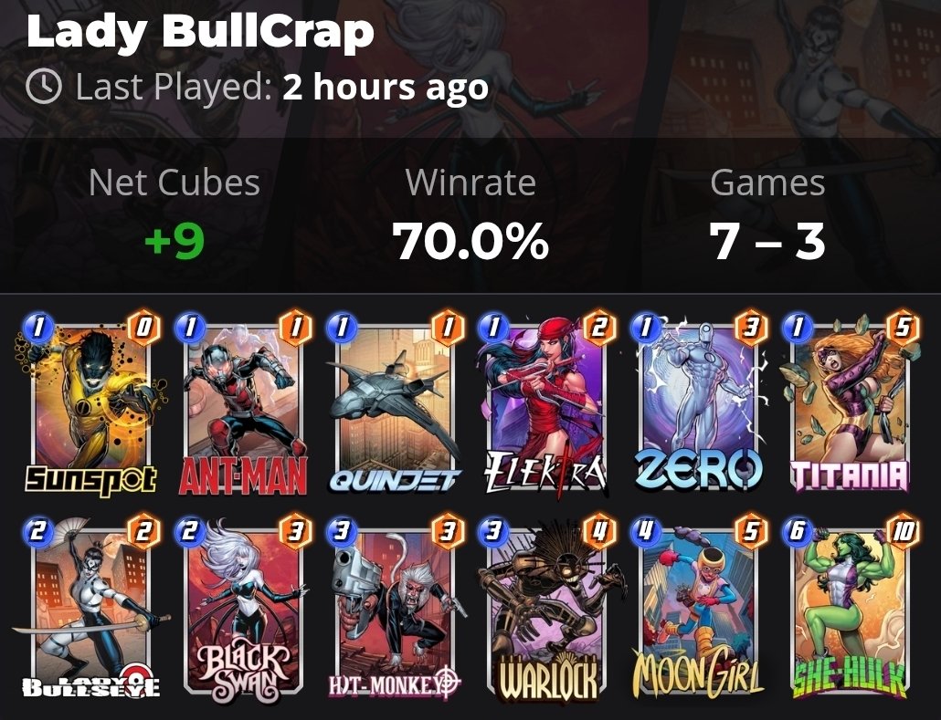 ZodrexSnap's tweet photo. Hot location i was trying this out and it was fun. Lady B was a good addition to the list overall.
Almost swapped monkey to SK, depends what you are facing.

Hold 1s. Float 5. Vomit cards on 6 lol. https://t.co/yfcsmGKO8T