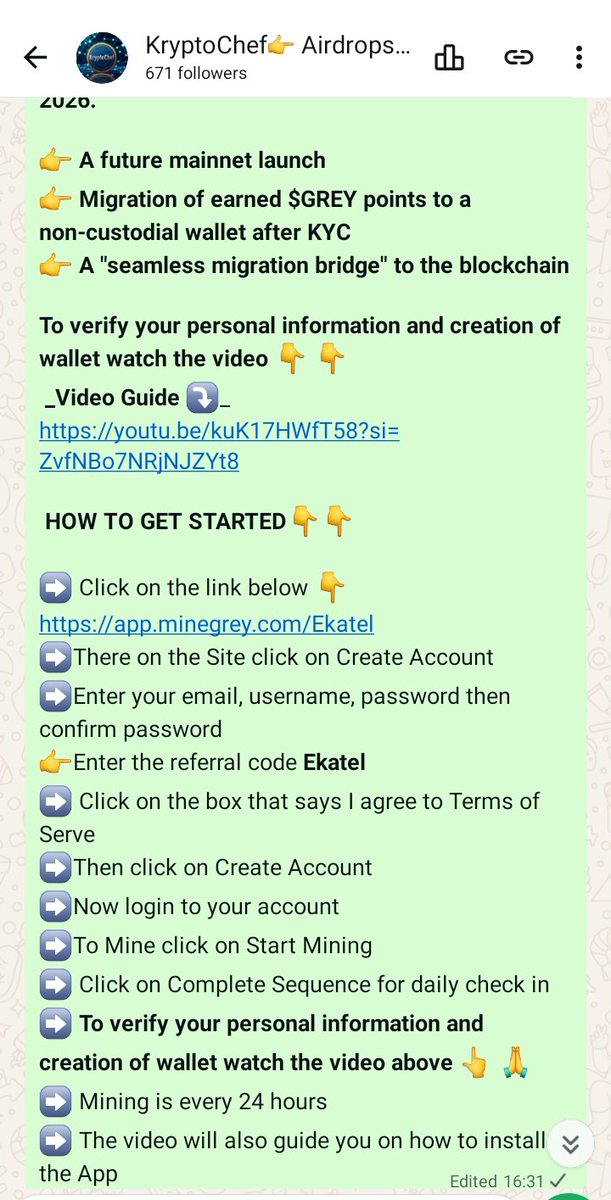 Ekatelweb's tweet photo. The latest new project to join is Gery Network 
https://t.co/OAusiPdNuE

Referral Code 👉 Ekatel 

Video Guide ⤵️ 
https://t.co/rqJGKWlPOK https://t.co/AfA13Qukqj
