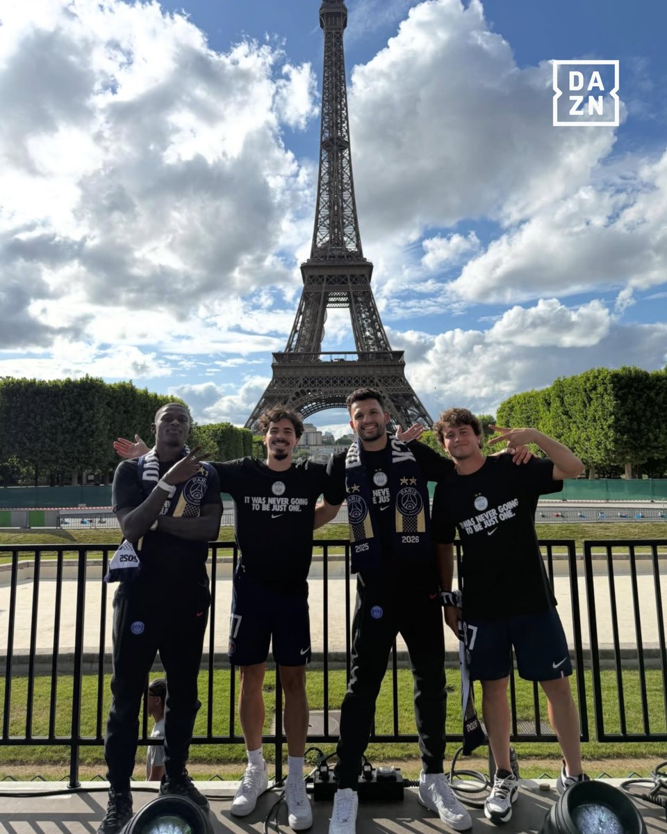 DAZNPortugal's tweet photo. Os portugueses que conquistaram Paris 🇵🇹

#DAZNChampions https://t.co/YjmCe66D3d