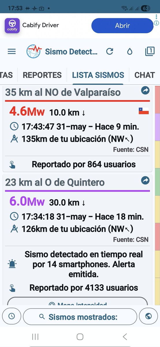 Pokecar's tweet photo. #temblor
Se han sentido 2 https://t.co/4yxxJs8R5w