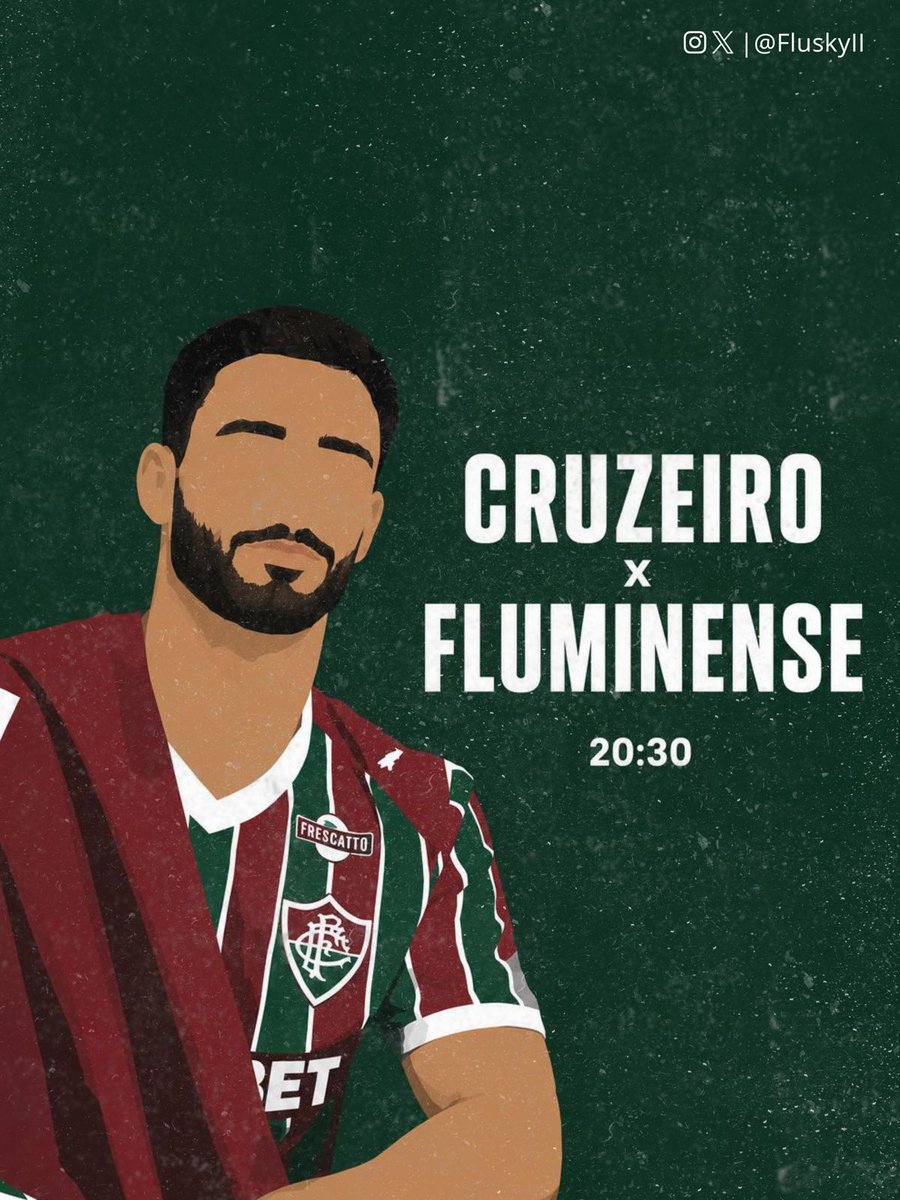 fluskyII's tweet photo. Na saideira pra Copa do Mundo, o Fluzão encara hoje, no Mineirão, o Cruzeiro buscando se manter no G3 do Brasileirão, no sonho do penta.

TRICOLOR EM TODA TERRA 🇭🇺

📺 Premiere/CazeTV/Record https://t.co/2MnFT4AybA