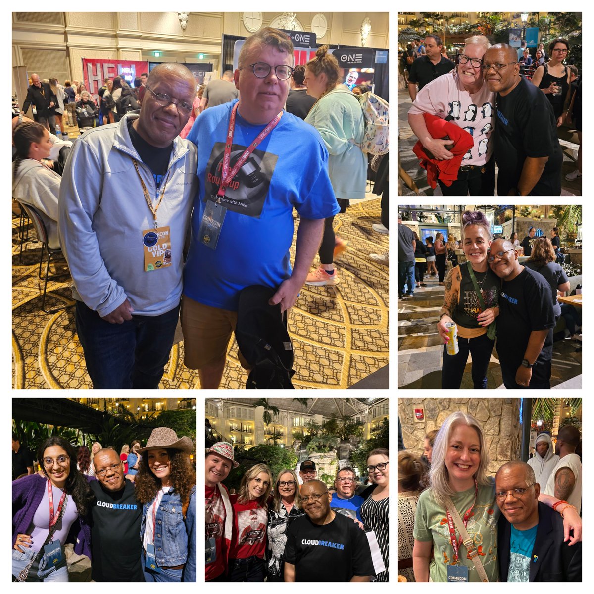 SilverLiningsHB's tweet photo. CrimeCon over the years. From Orlando to Nashville to Denver to Las Vegas, wonderful memories. https://t.co/evsFXCOMnc