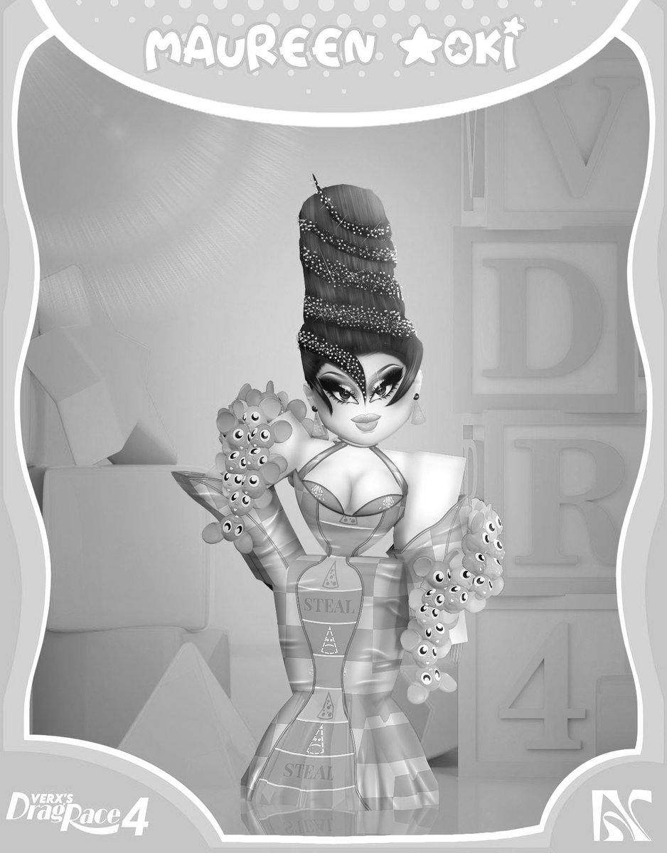 SHEMZRBLX's tweet photo. Maureen Aoki (@MaureenYubari) shockingly goes home 4th on Verx's Drag Race Season 4. https://t.co/YYB7eig5DP