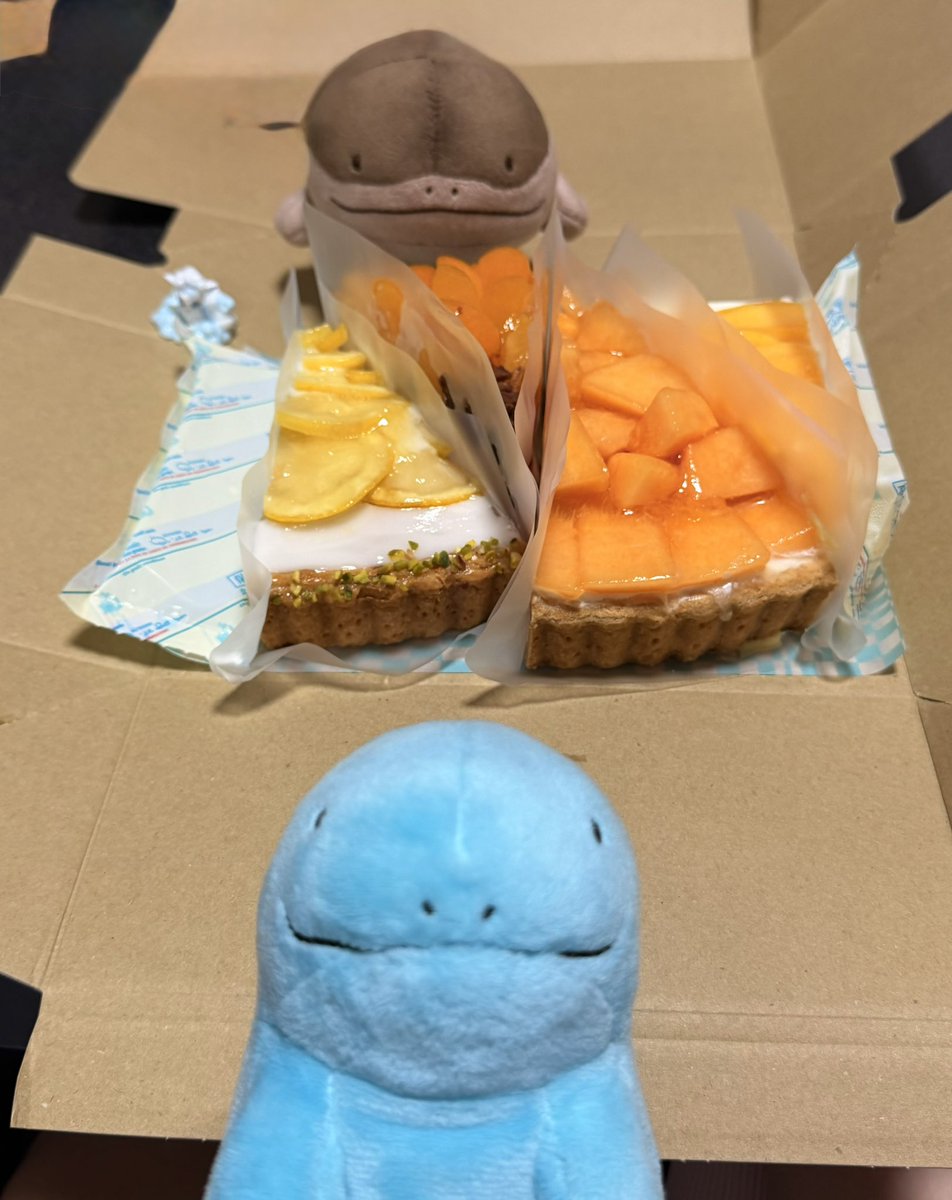 Ryoshi2744's tweet photo. ドオー「休みの日の思い出どぉ〜♫ヤドンの主人の誕生日どぉ〜🎊」

ヌオー「キルフェボンヌん！」 https://t.co/9QOo0Ic59j