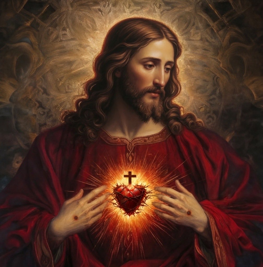 RosaryMum's tweet photo. The month of June is dedicated to the Most Sacred Heart of Jesus ❤️‍🔥 https://t.co/3vp1nAwmqh