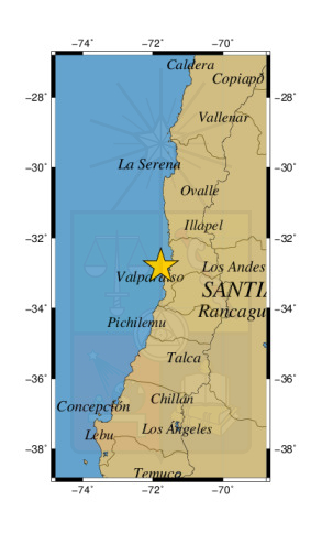 SismoMundial's tweet photo. 🚨 LO ÚLTIMO. Un sismo de magnitud 6.0 se registró frente a la Región de Valparaíso, Chile. Van al menos tres réplicas.

📍 Epicentro: 23 km al oeste de Quintero
📏 Profundidad: 30 km
🕙 17:34 hora local (21:34 UTC)
🔎 Fuente: CSN Chile

https://t.co/aj7OqRCOxC https://t.co/f9YQRiYZZu