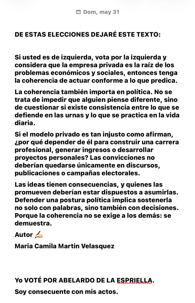 MaraelMilagros's tweet photo. DEJARÉ MI POSTURA SOBRE ESTAS VOTACIONES :

#votaciones 
Yo ❤️🇨🇴 🐅 https://t.co/OI4W2A8SO1