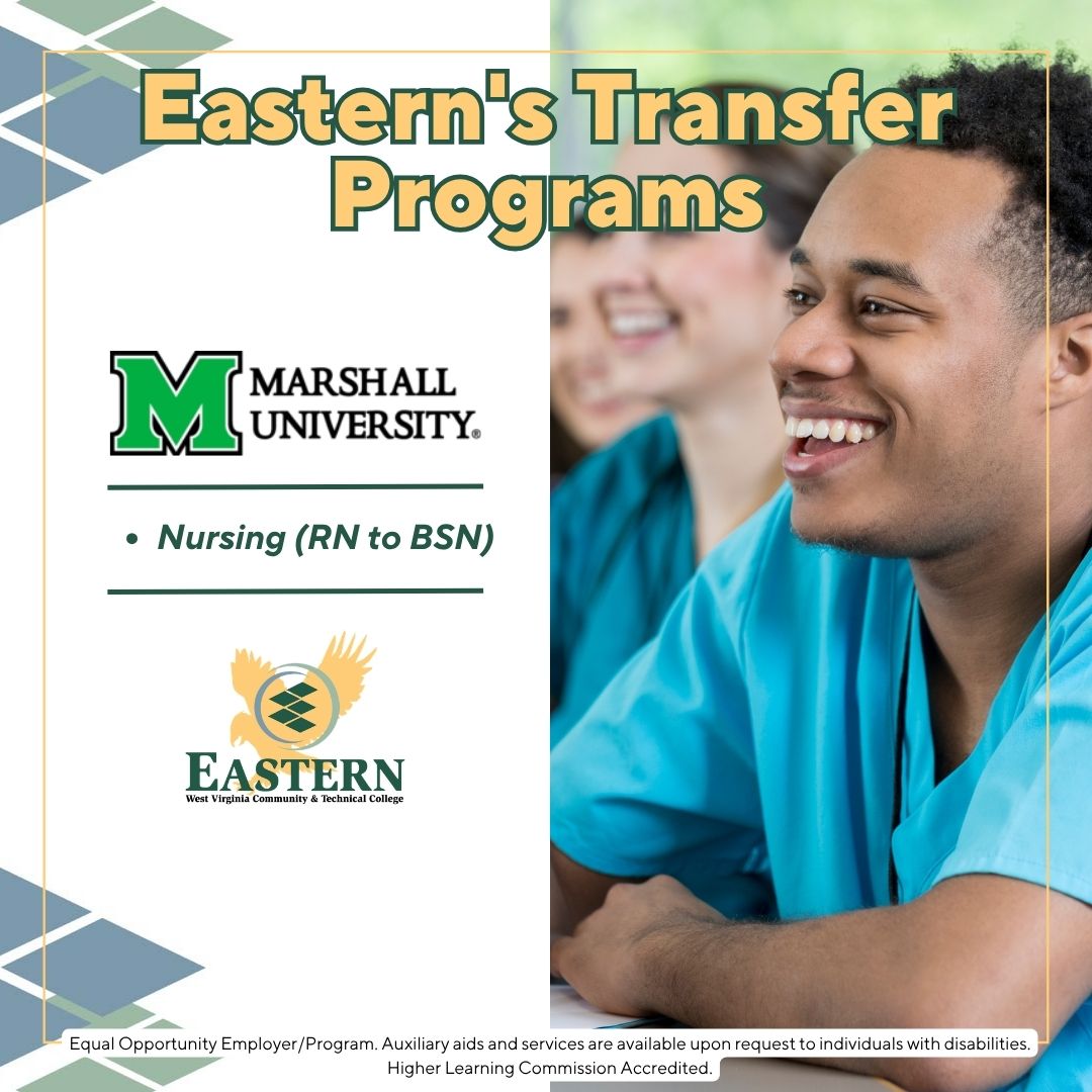ewvctc's tweet photo. Nursing students and graduates; we offer an articulation agreement to continue your education from an RN to a BSN with Marshall University! Learn more at https://t.co/2KRyAoDjuO
#nursingdegree #bsn #easternwv https://t.co/Hkf3ma2kka