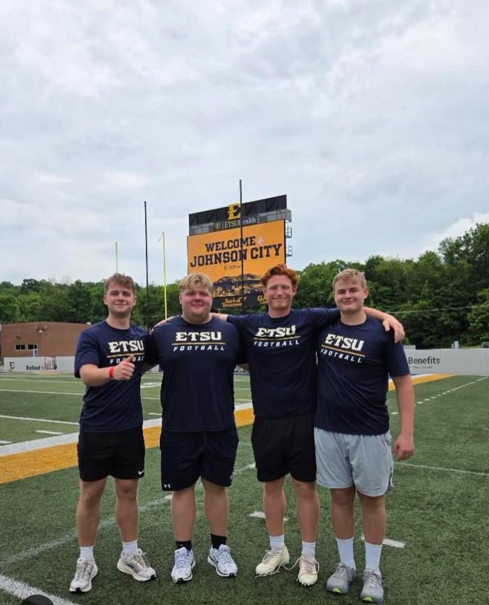 EthanChris25012's tweet photo. I had a great camp at @ETSUFootball and it was great to compete with my boys! Thanks to coach @RemillardMarcus for coaching me! @CoachJalenTate
@WillMargraff @chadstaggs
@TCunninghamETSU @CoachPotter_ @CoachMosah @Coach_Colant15 @greeniesports @UnitedKicking https://t.co/C8hW4u6afP