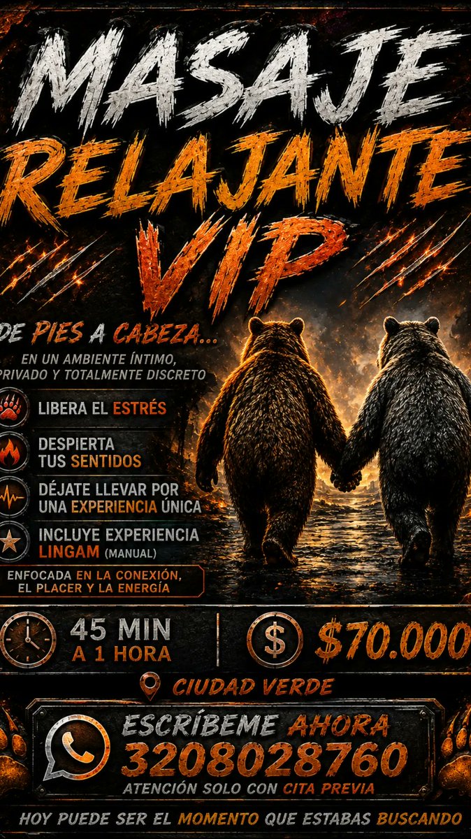 chiquibear79's tweet photo. Deja que otras manos te toquen y te relajen https://t.co/gexlhJ5Oyl