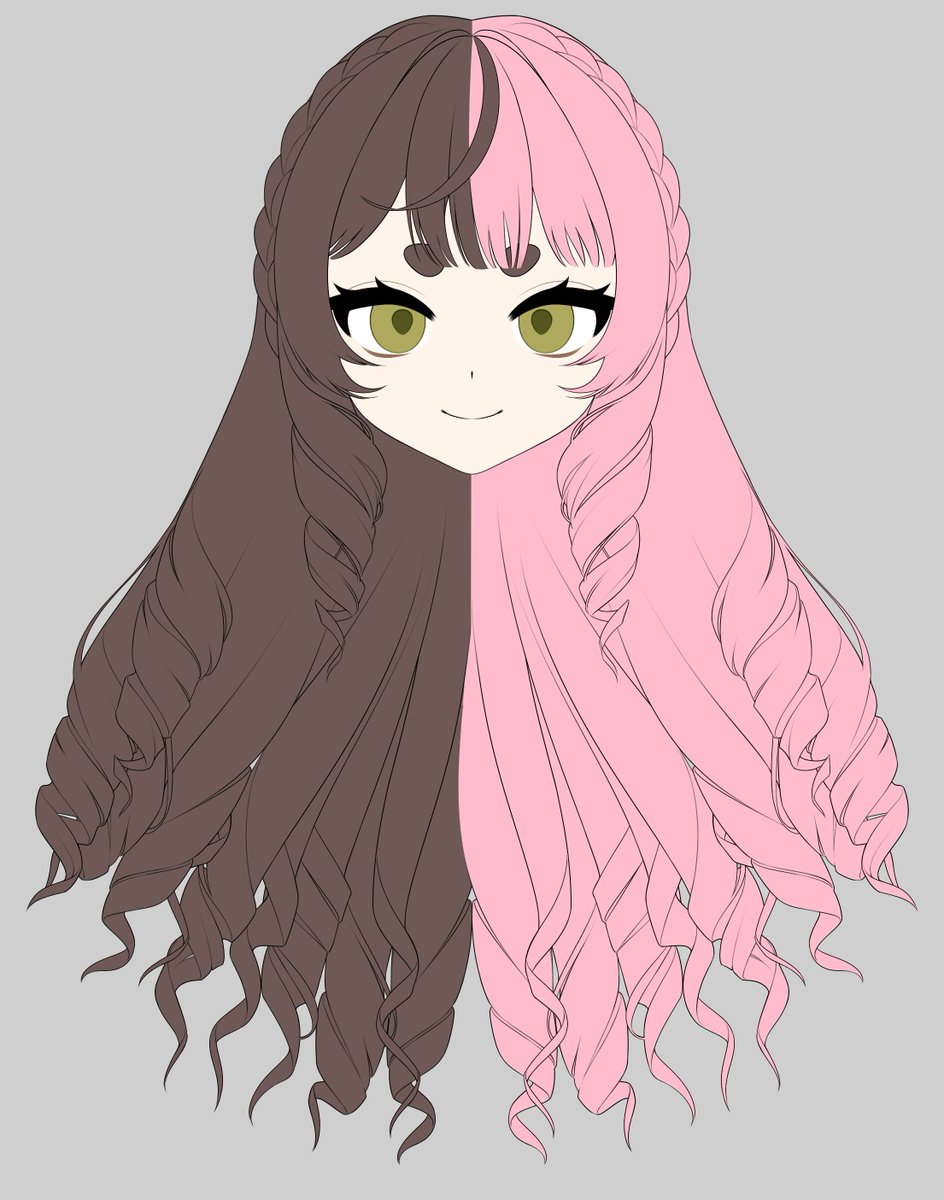 PathemaVT's tweet photo. Vtuber hair WIP✨ https://t.co/AneQQ7QMIw