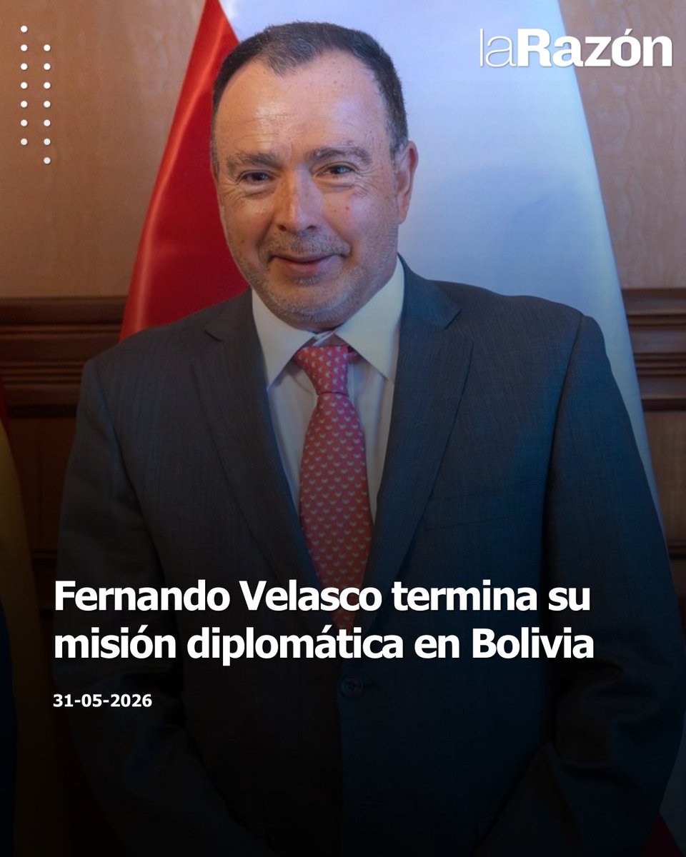 LaRazon_Bolivia's tweet photo. #Nacional| El excónsul de Chile concluye este domingo su misión diplomática en el país tras casi cuatro años en los que impulsó el comercio exterior y afianzó las relaciones entre ambos países.
Lea la noticia completa acá: https://t.co/SaLXnLgbi7

#LaRazón #LaRazónDigital #Chile #Bolivia