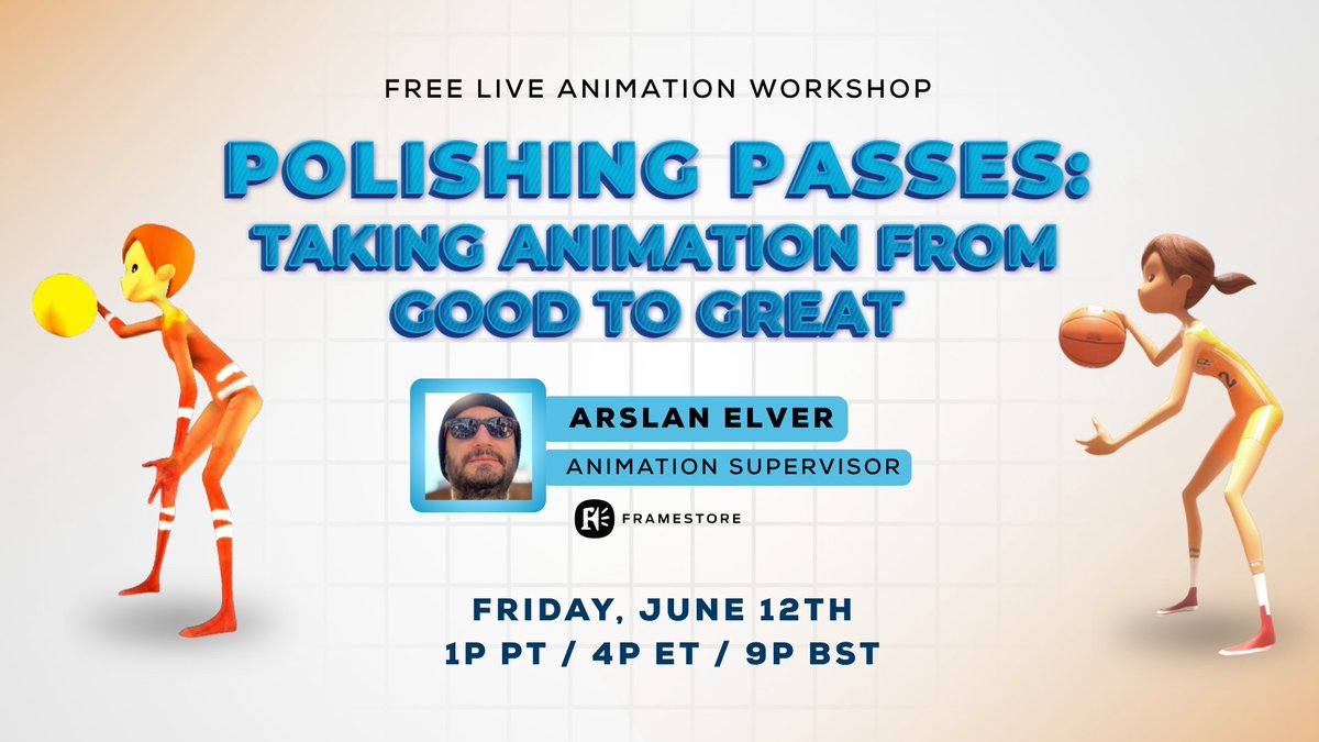 AnimationMentor's tweet photo. Want your shots to hold up on the big screen? Arslan Elver, animator on Project Hail Mary &amp; Thor shows how he does polishing passes to add clarity, weight &amp; appeal in this free live workshop.

Sign up: https://t.co/549KfTrk9Z

#3danimation #animationworkshop #animationpolishing https://t.co/NbenBZUVZx