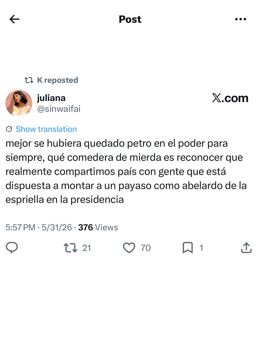 Petrismo Out of Context tweet media