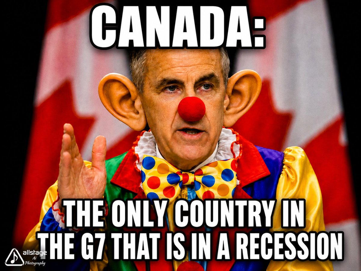 AllstageJim's tweet photo. Ha, ha, ha I Love it.
Good job Liberals. #liberalssuck #marxistcarney  #canadarecession  #incompent #theborg https://t.co/KbtRMVNUti