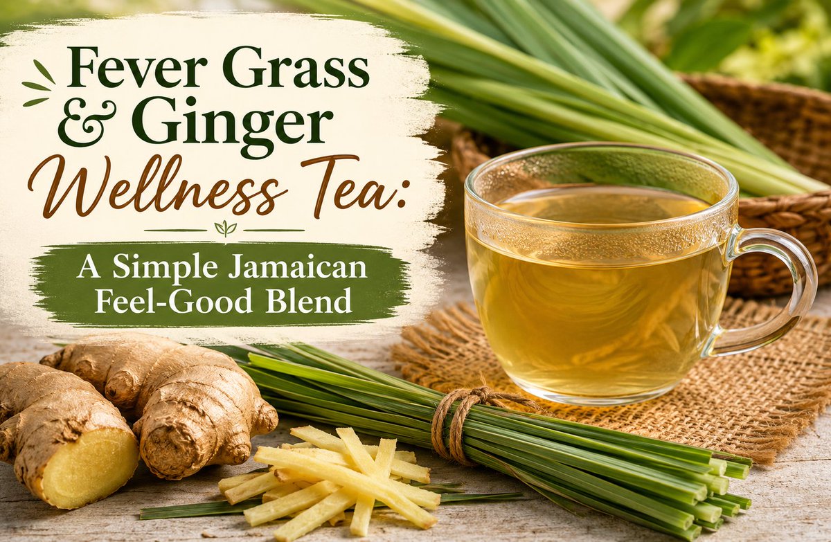 GillianLarmond's tweet photo. Growing up in Jamaica, herbal teas were simply a part of life. 🌿 Fever Grass and Ginger are the ultimate Jamaican feel-good tea. Simple ingredients, powerful benefits, rooted in tradition. 🌿🫖 Read more: https://t.co/0jwyUD3l9U https://t.co/02azrWHJ5j