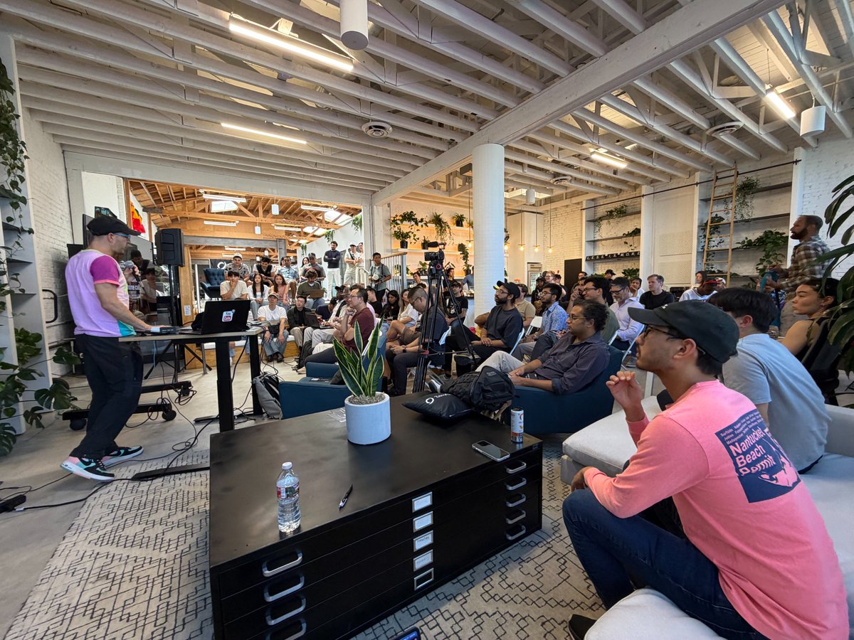 Michael_Ludden's tweet photo. great @aiclubhouse_ openclaw meetup in progress at our @zeroxyz LA HQ 👀 https://t.co/cUsQ3CV2sa