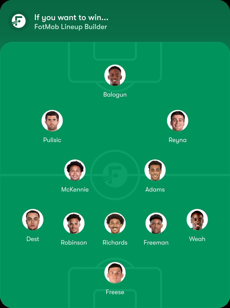 cjhindy's tweet photo. I want to see this lineup in the next usmnt friendly.
Think it could work??
#usmnt #worldcup @11Yanks @ManagerTactical @MLShater https://t.co/gZwPbhCngr