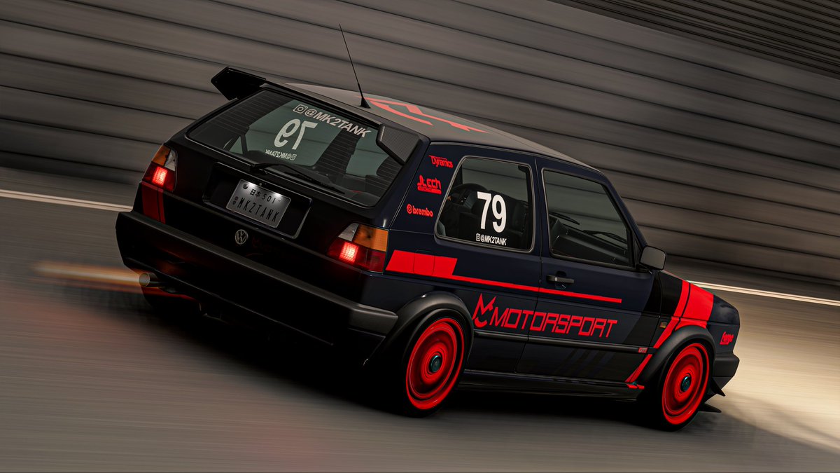 Bhattman21's tweet photo. My buddy's VW Golf MK2 @MK2TANK 🏁

Sharecode: 103 217 282

#forzahorizon6 #forzashare #forzapainter #forzacommunity #vwgolfmk2 https://t.co/PRixzLv87Z