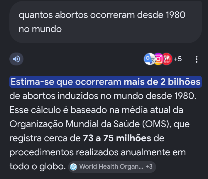 eldon_tyrell_co's tweet photo. @trendizei Não é. Desde 1980 o número de abortos no mundo ultrapassou o de todas as mortes em guerras já feitas.

Mulheres abandonam mais, e ainda no útero. Te convenceram de uma narrativa falsa e você acredita numa mentira. https://t.co/VEynJqzaqt